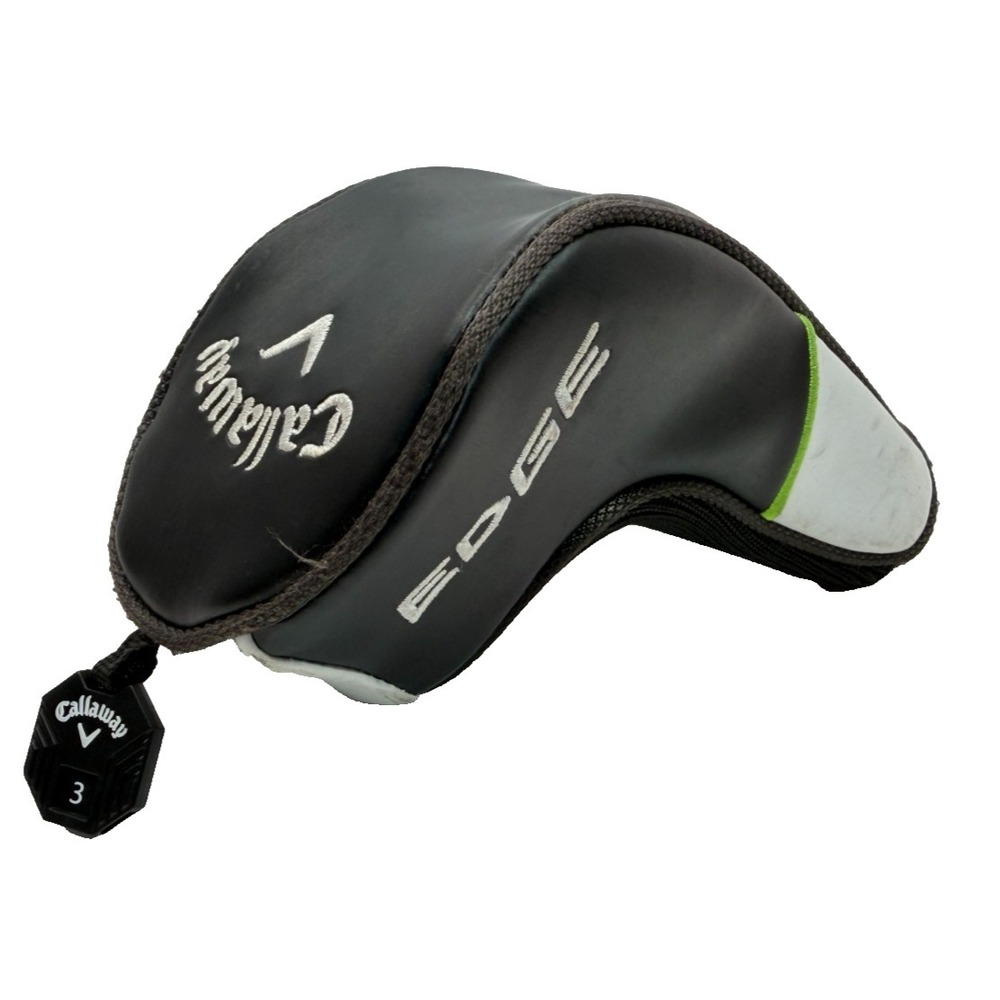 Callaway Edge Hybrid Golf Club Headcover | Black, White, Green (5H & 3 Tag)